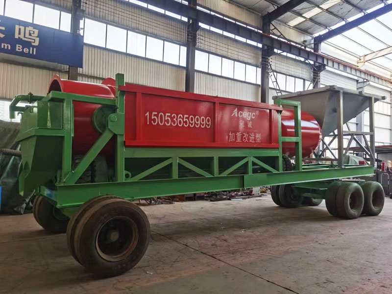 200-300噸移動滾筒篩洗礦機(后溜槽排料)